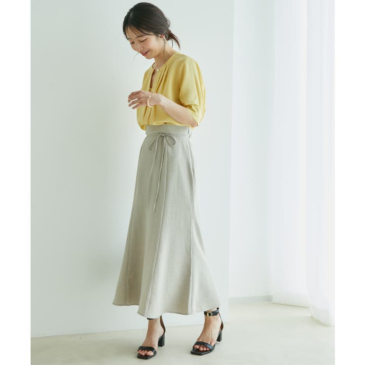 【防シワ】【2WAY】フロントタック5分袖ブラウス | VIS  | 詳細画像38 