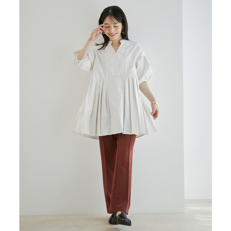 パール釦プリーツチュニック | VIS  | 詳細画像12 