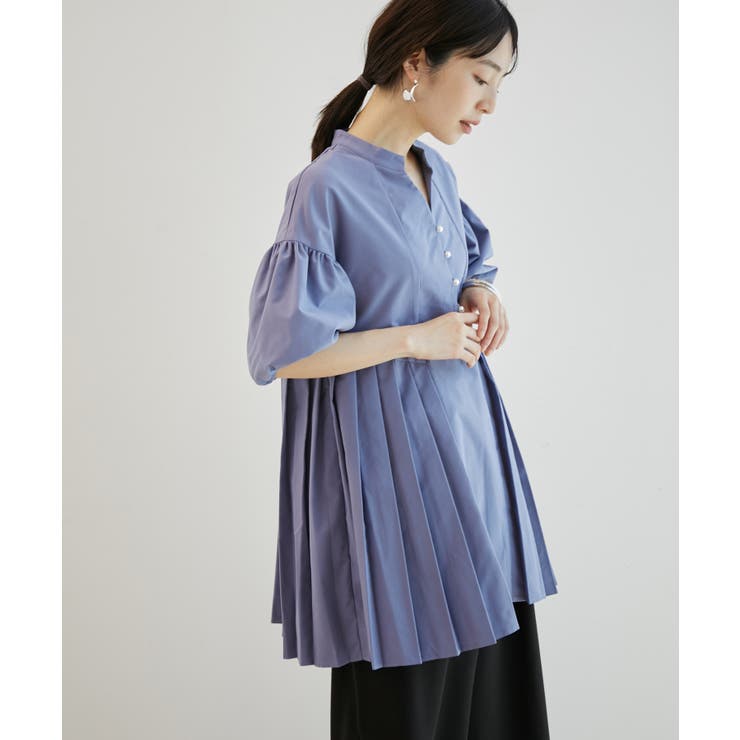 パール釦プリーツチュニック | VIS  | 詳細画像7 