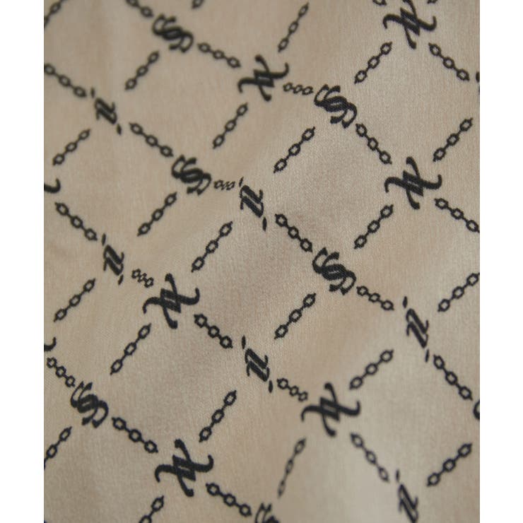 【セットアップ対応】【洗える】モノグラムフリルシャーリングブラウス | VIS  | 詳細画像23 