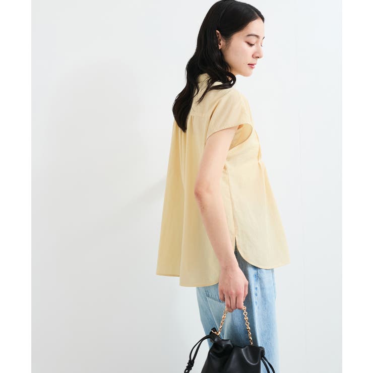 【接触冷感/洗える】気流染めスモッキングブラウス | VIS  | 詳細画像21 