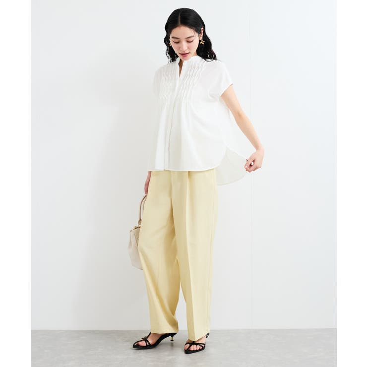 【接触冷感/洗える】気流染めスモッキングブラウス | VIS  | 詳細画像26 