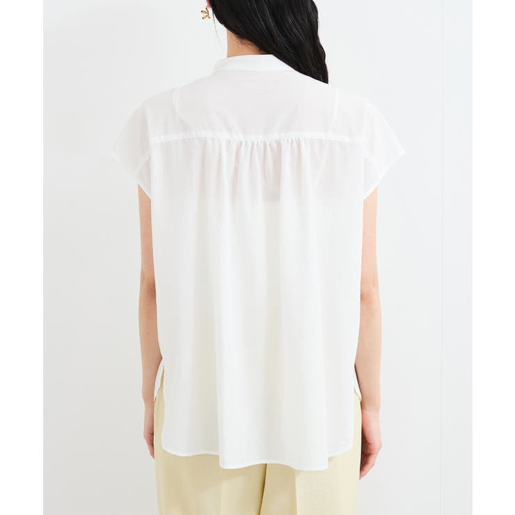 【接触冷感/洗える】気流染めスモッキングブラウス | VIS  | 詳細画像32 