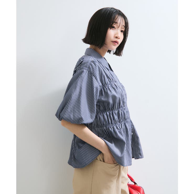 【店頭人気】シャーリングバルーンシャツ | VIS  | 詳細画像10 