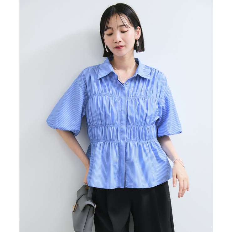 【店頭人気】シャーリングバルーンシャツ | VIS  | 詳細画像12 