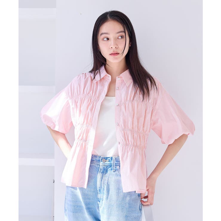 【店頭人気】シャーリングバルーンシャツ | VIS  | 詳細画像17 