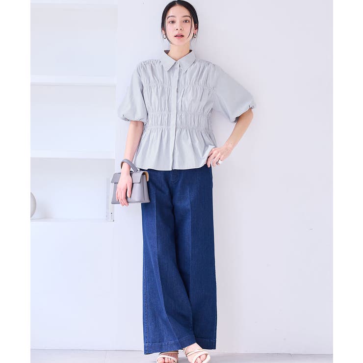 【店頭人気】シャーリングバルーンシャツ | VIS  | 詳細画像19 