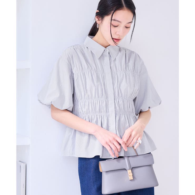 【店頭人気】シャーリングバルーンシャツ | VIS  | 詳細画像21 