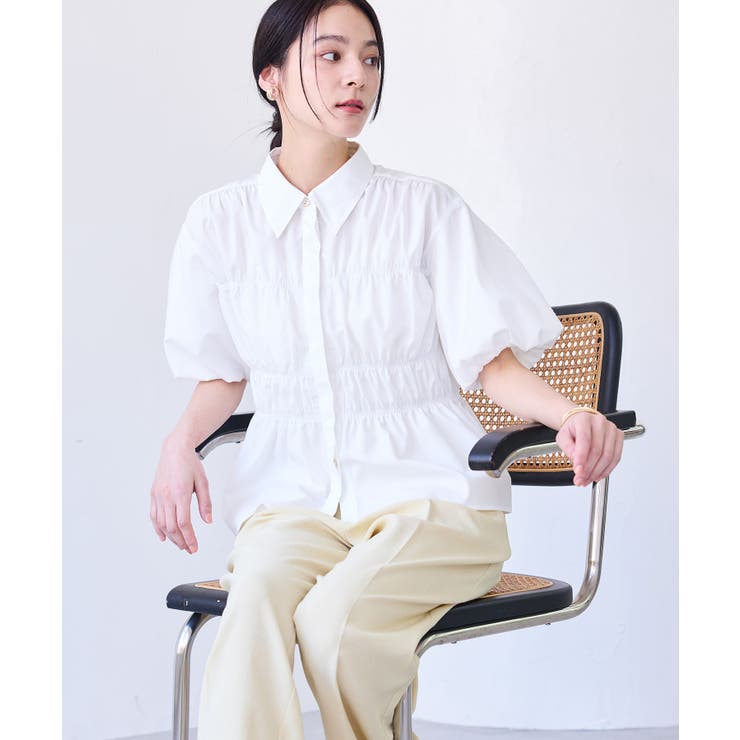 【店頭人気】シャーリングバルーンシャツ | VIS  | 詳細画像25 