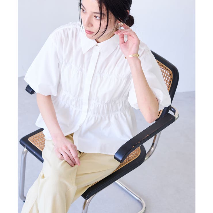【店頭人気】シャーリングバルーンシャツ | VIS  | 詳細画像26 