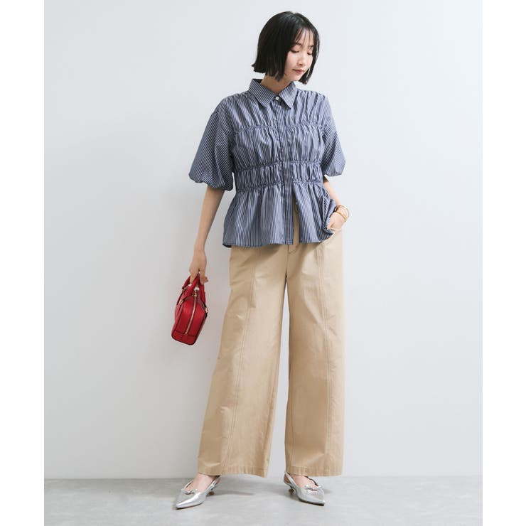 【店頭人気】シャーリングバルーンシャツ | VIS  | 詳細画像6 