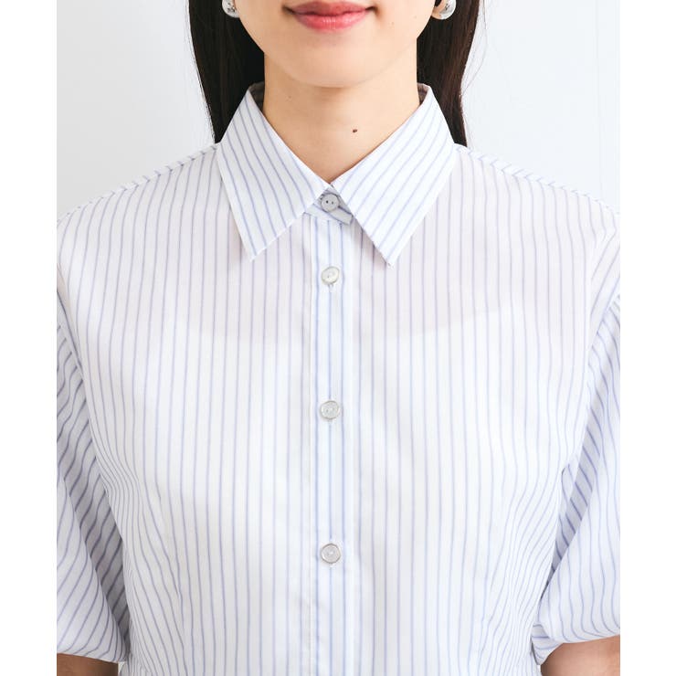 バルーンスリーブペプラムシャツ/通勤対応 | VIS  | 詳細画像18 