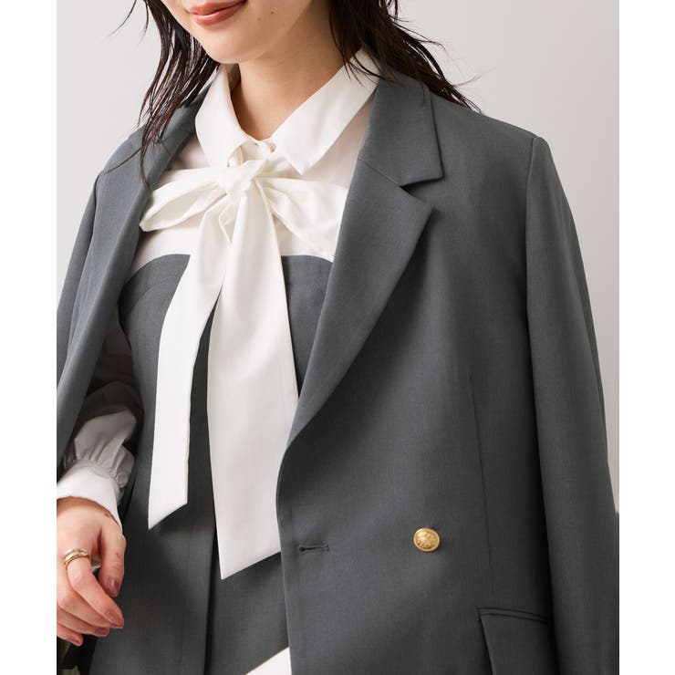 【美easy】コンフォートボウタイドッキングシャツ/イージーケア・2WAY | VIS  | 詳細画像13 