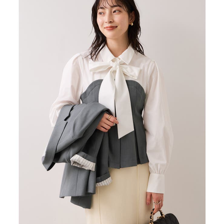 【美easy】コンフォートボウタイドッキングシャツ/イージーケア・2WAY | VIS  | 詳細画像14 