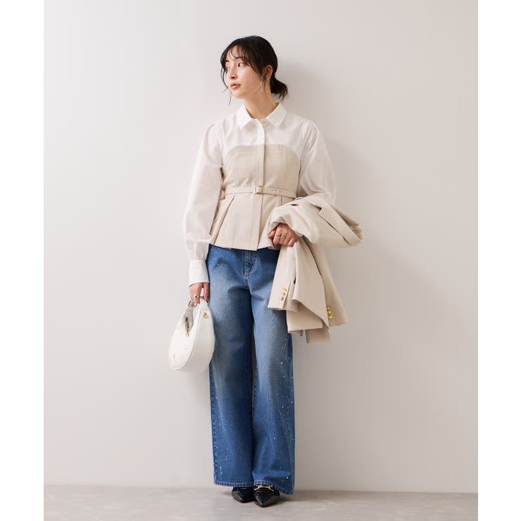 【美easy】コンフォートボウタイドッキングシャツ/イージーケア・2WAY | VIS  | 詳細画像15 