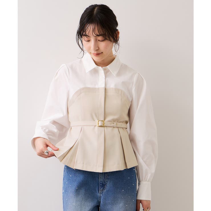 【美easy】コンフォートボウタイドッキングシャツ/イージーケア・2WAY | VIS  | 詳細画像16 