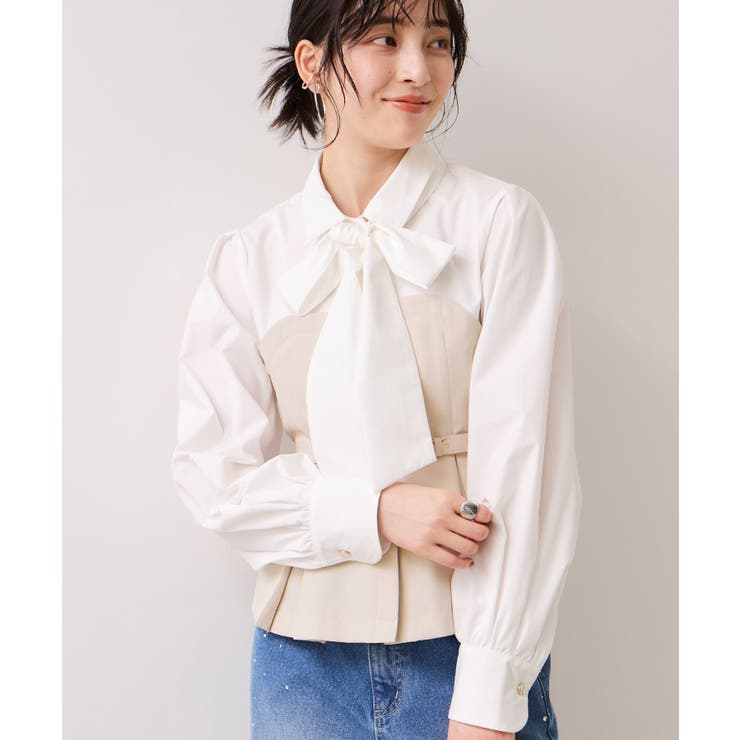 【美easy】コンフォートボウタイドッキングシャツ/イージーケア・2WAY | VIS  | 詳細画像17 