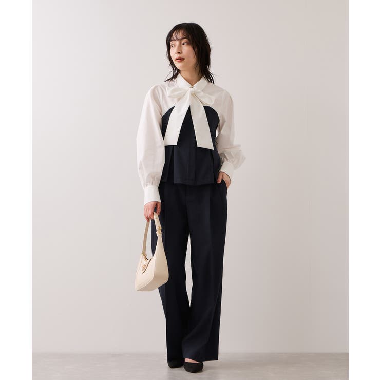 【美easy】コンフォートボウタイドッキングシャツ/イージーケア・2WAY | VIS  | 詳細画像2 