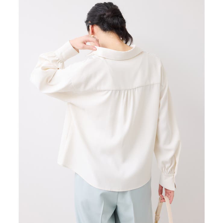 メタル釦シャツブラウス/イージーケア | VIS  | 詳細画像19 