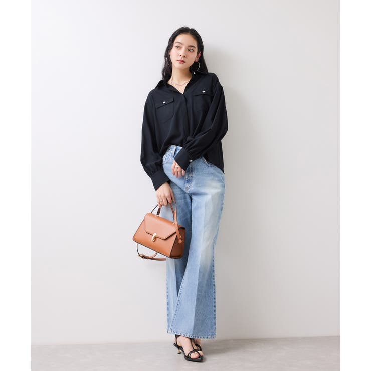 メタル釦シャツブラウス/イージーケア | VIS  | 詳細画像2 