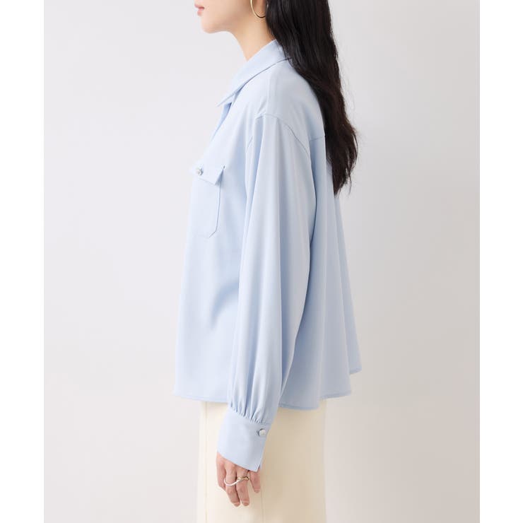 メタル釦シャツブラウス/イージーケア | VIS  | 詳細画像25 