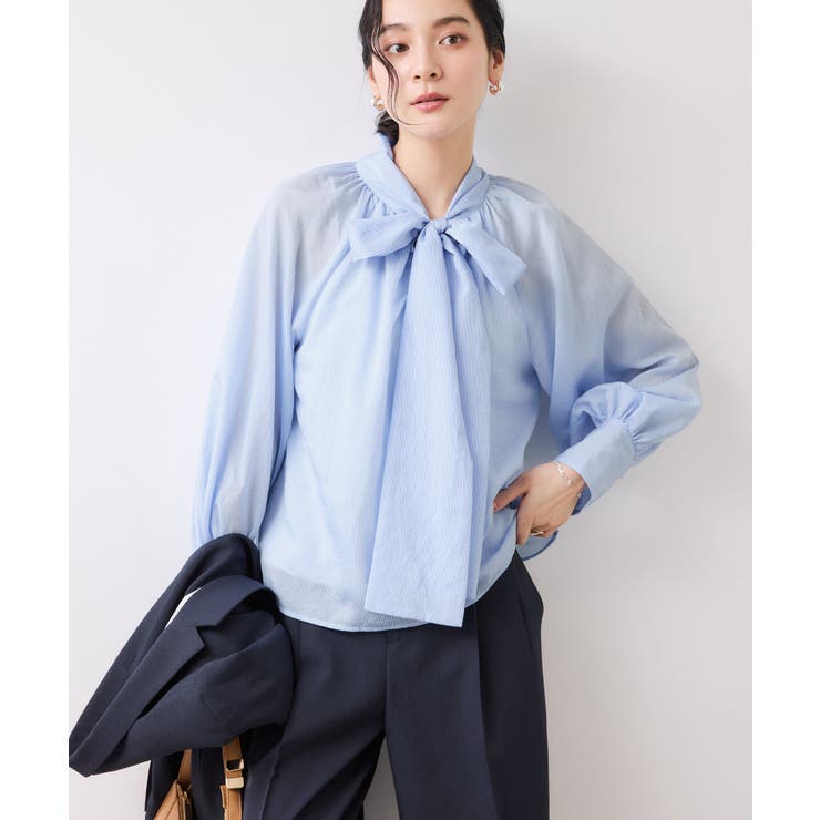 前後2WAYボリュームボウタイブラウス/イージーケア | VIS  | 詳細画像23 