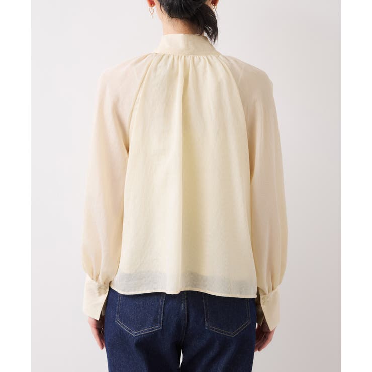 前後2WAYボリュームボウタイブラウス/イージーケア | VIS  | 詳細画像27 