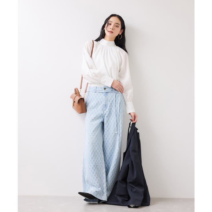 前後2WAYボリュームボウタイブラウス/イージーケア | VIS  | 詳細画像6 