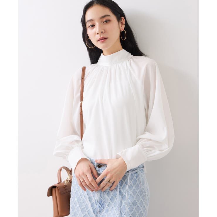 前後2WAYボリュームボウタイブラウス/イージーケア | VIS  | 詳細画像8 