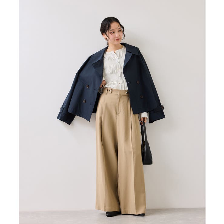 エアリーサテンシャーリングブラウス/イージーケア | VIS  | 詳細画像16 