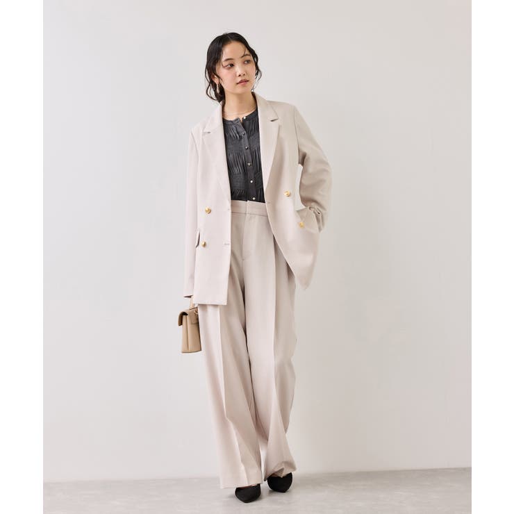 エアリーサテンシャーリングブラウス/イージーケア | VIS  | 詳細画像23 