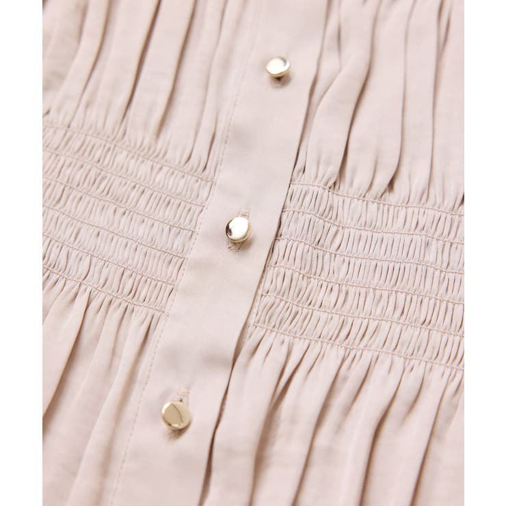 エアリーサテンシャーリングブラウス/イージーケア | VIS  | 詳細画像32 