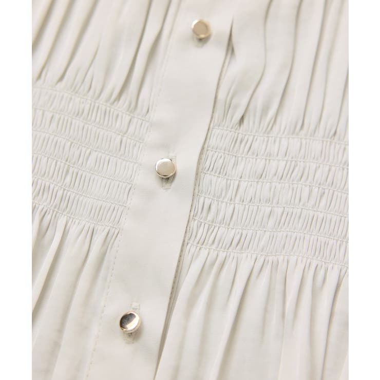 エアリーサテンシャーリングブラウス/イージーケア | VIS  | 詳細画像33 