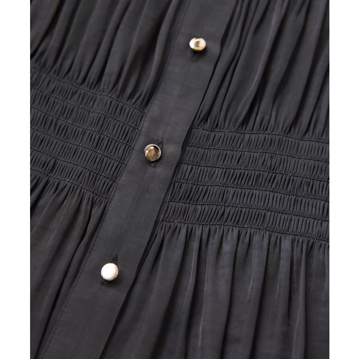 エアリーサテンシャーリングブラウス/イージーケア | VIS  | 詳細画像34 