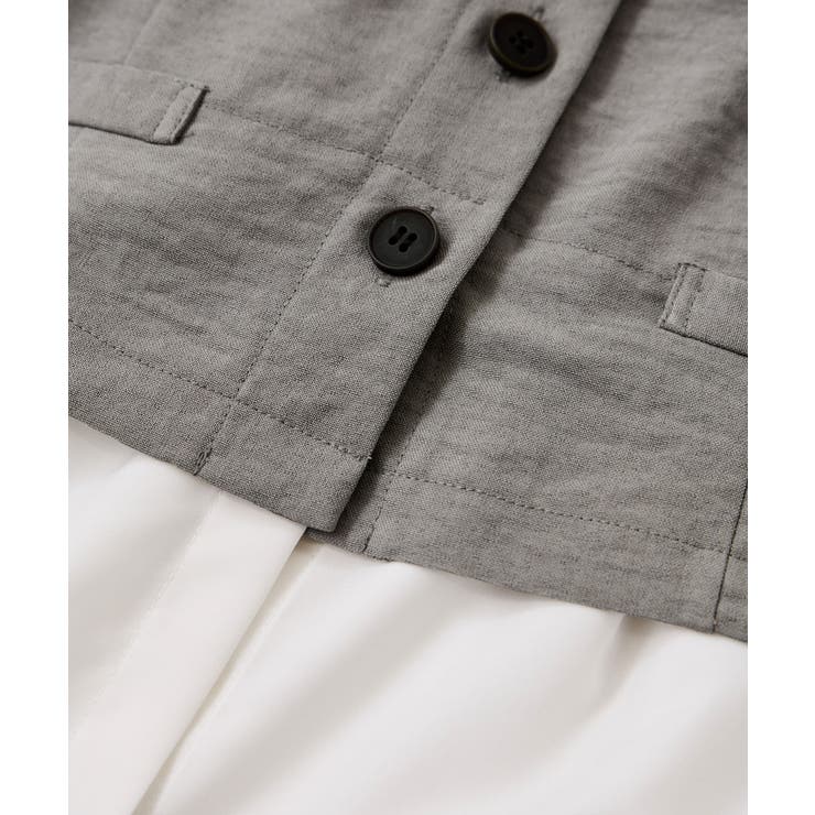 美easy前開きビスチェドッキングシャツ イージーケア 接触冷感 | VIS  | 詳細画像29 