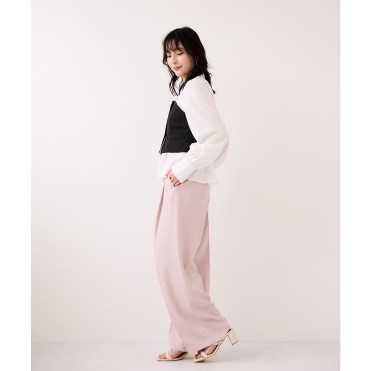 美easy前開きビスチェドッキングシャツ イージーケア 接触冷感 | VIS  | 詳細画像3 