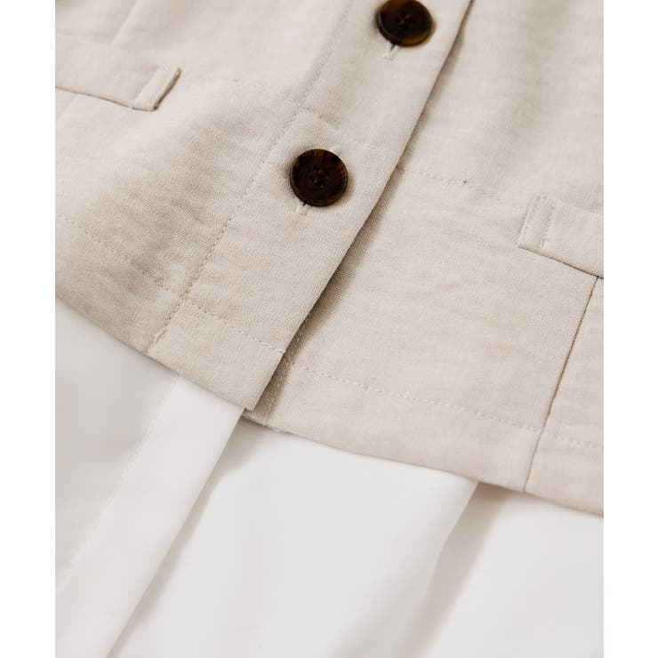 美easy前開きビスチェドッキングシャツ イージーケア 接触冷感 | VIS  | 詳細画像30 