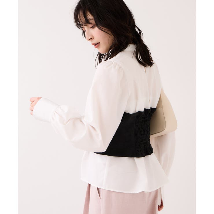 美easy前開きビスチェドッキングシャツ イージーケア 接触冷感 | VIS  | 詳細画像5 