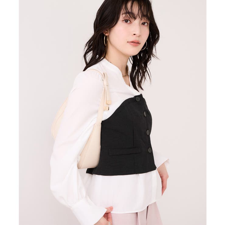 美easy前開きビスチェドッキングシャツ イージーケア 接触冷感 | VIS  | 詳細画像8 