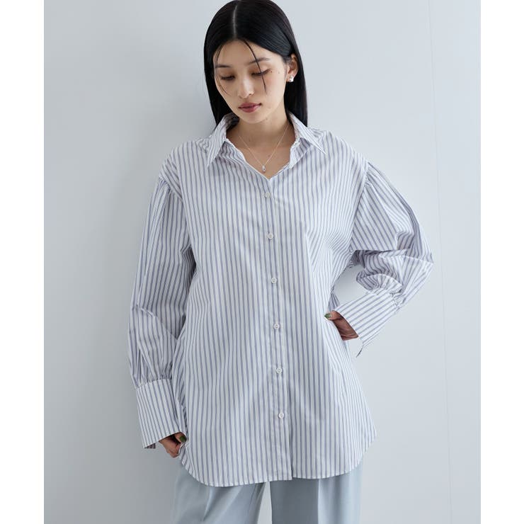 リボン付きバックシャーリングシャツ | VIS  | 詳細画像6 