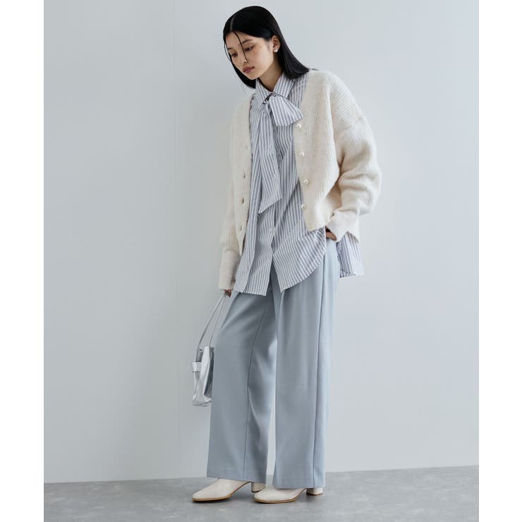 リボン付きバックシャーリングシャツ | VIS  | 詳細画像8 