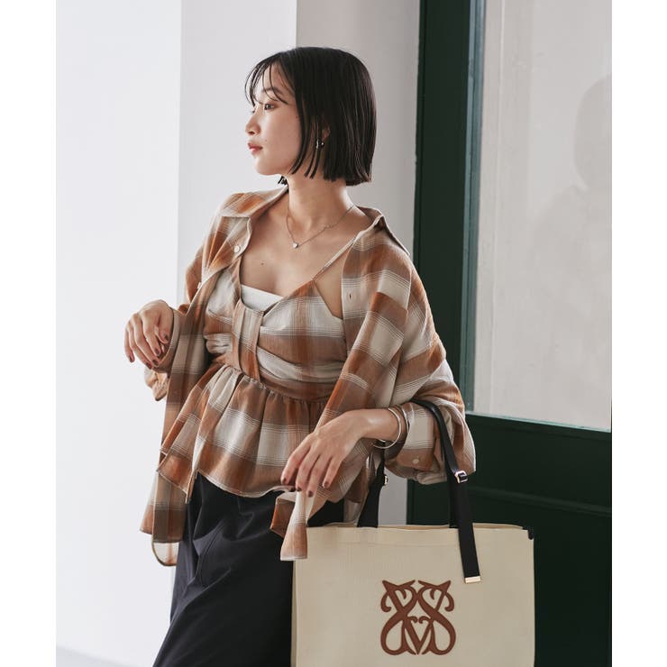 オンブレチェックオーバーシャツ | VIS  | 詳細画像17 