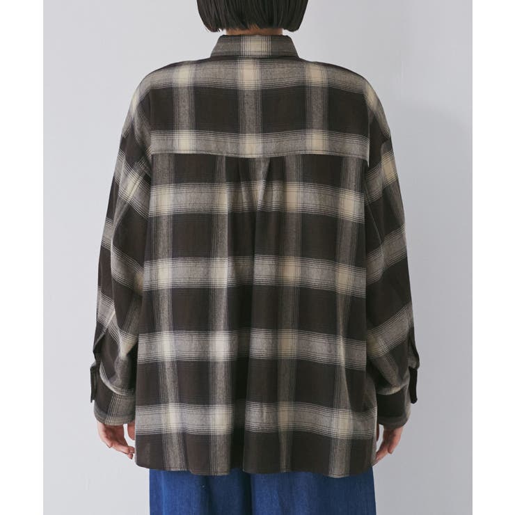 オンブレチェックオーバーシャツ | VIS  | 詳細画像23 
