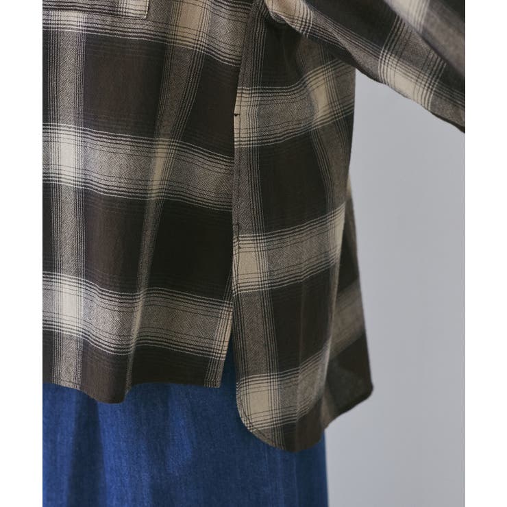 オンブレチェックオーバーシャツ | VIS  | 詳細画像26 