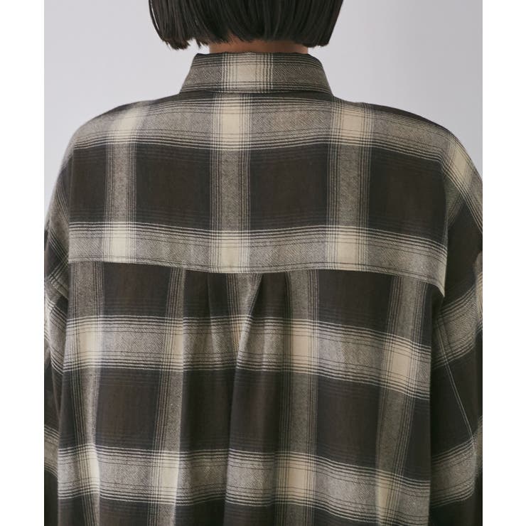 オンブレチェックオーバーシャツ | VIS  | 詳細画像28 