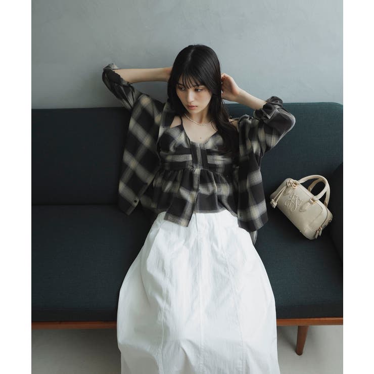 オンブレチェックオーバーシャツ | VIS  | 詳細画像4 