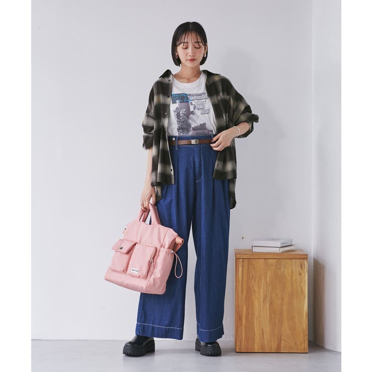 オンブレチェックオーバーシャツ | VIS  | 詳細画像7 