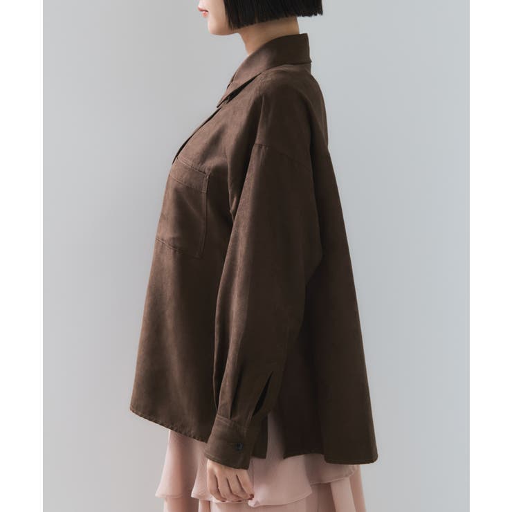 スエードライクロングスリーブシャツ | VIS  | 詳細画像13 