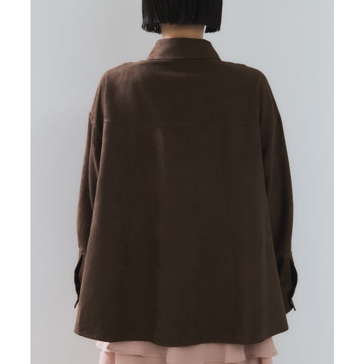 スエードライクロングスリーブシャツ | VIS  | 詳細画像14 