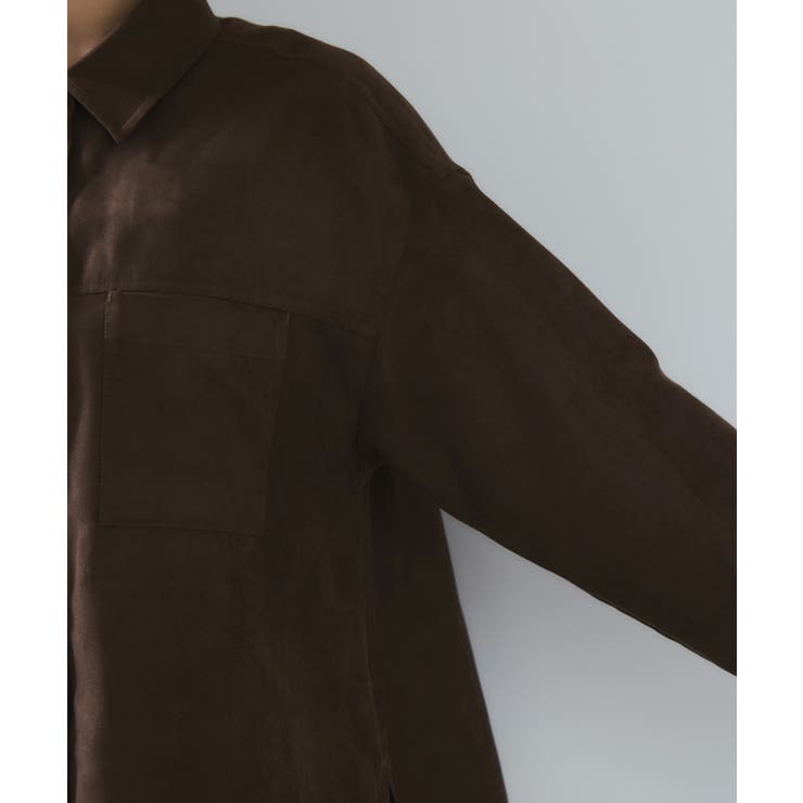 スエードライクロングスリーブシャツ | VIS  | 詳細画像16 